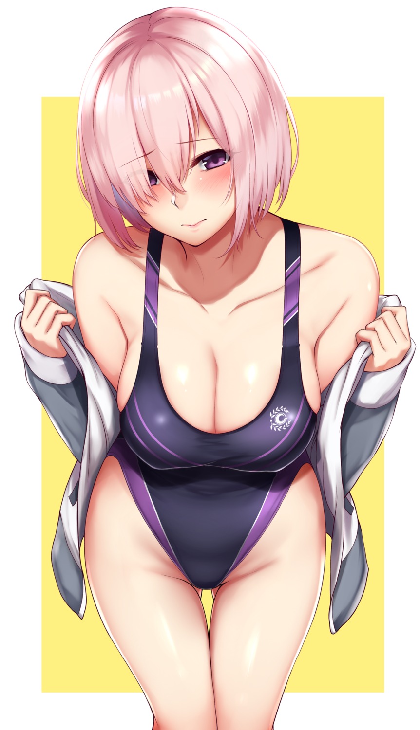 cleavage fate/grand_order mash_kyrielight oogatazin swimsuits undressing