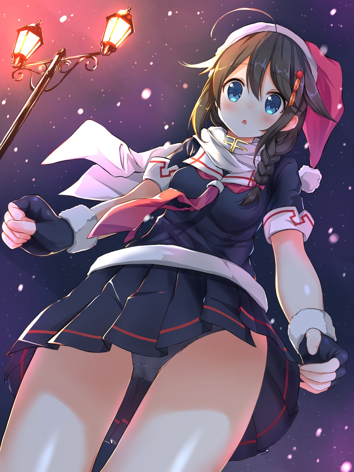 christmas ezoshika kantai_collection pantsu shigure_(kancolle)