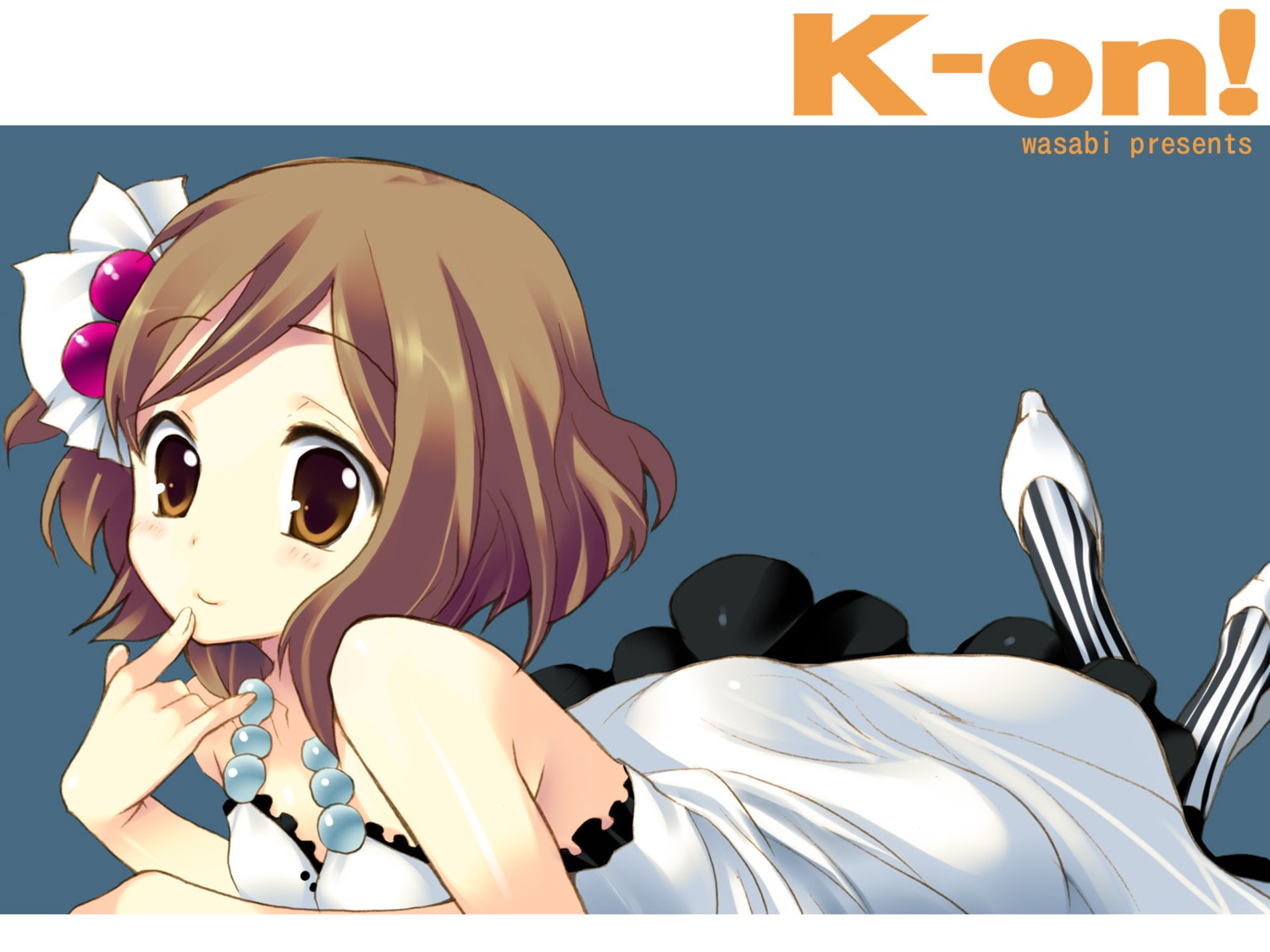 dress hirasawa_yui k-on! pantyhose tatami_to_hinoki wallpaper wasabi