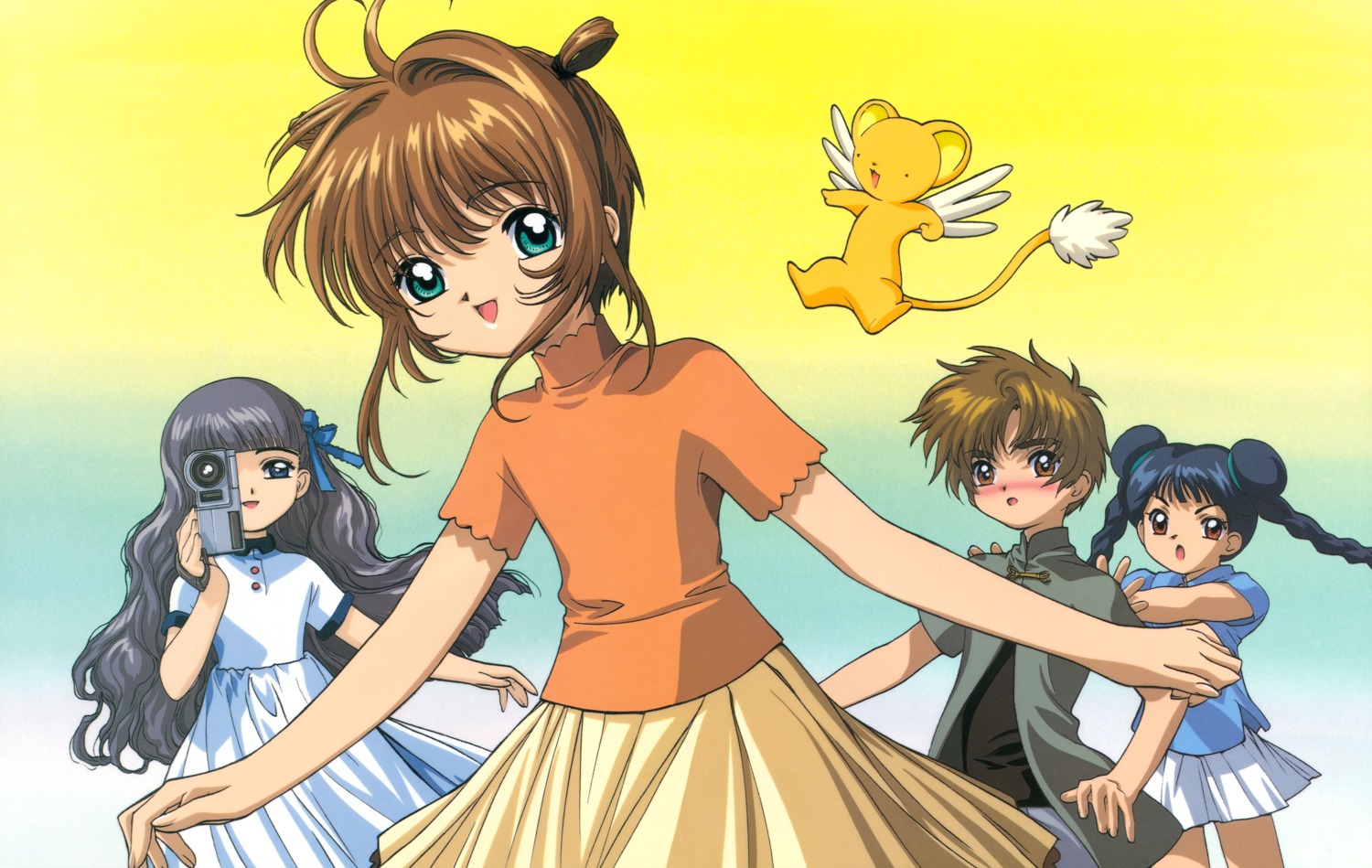 abe_hisashi card_captor_sakura daidouji_tomoyo kerberos kinomoto_sakura li_meiling li_syaoran madhouse