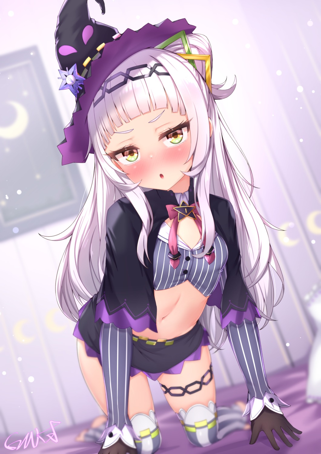 garter gmkj halloween hololive loli murasaki_shion thighhighs witch