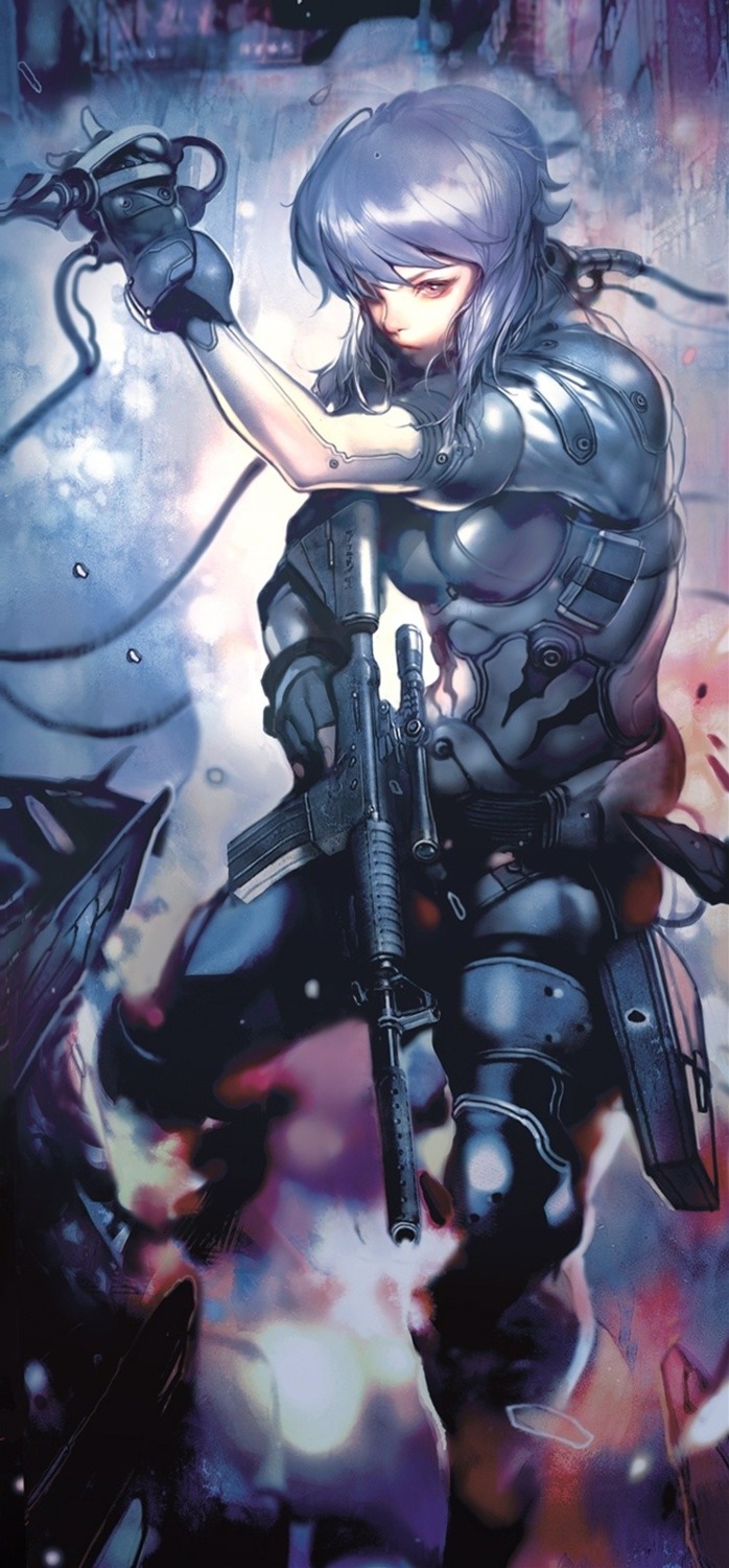 bodysuit ghost_in_the_shell gun kusanagi_motoko