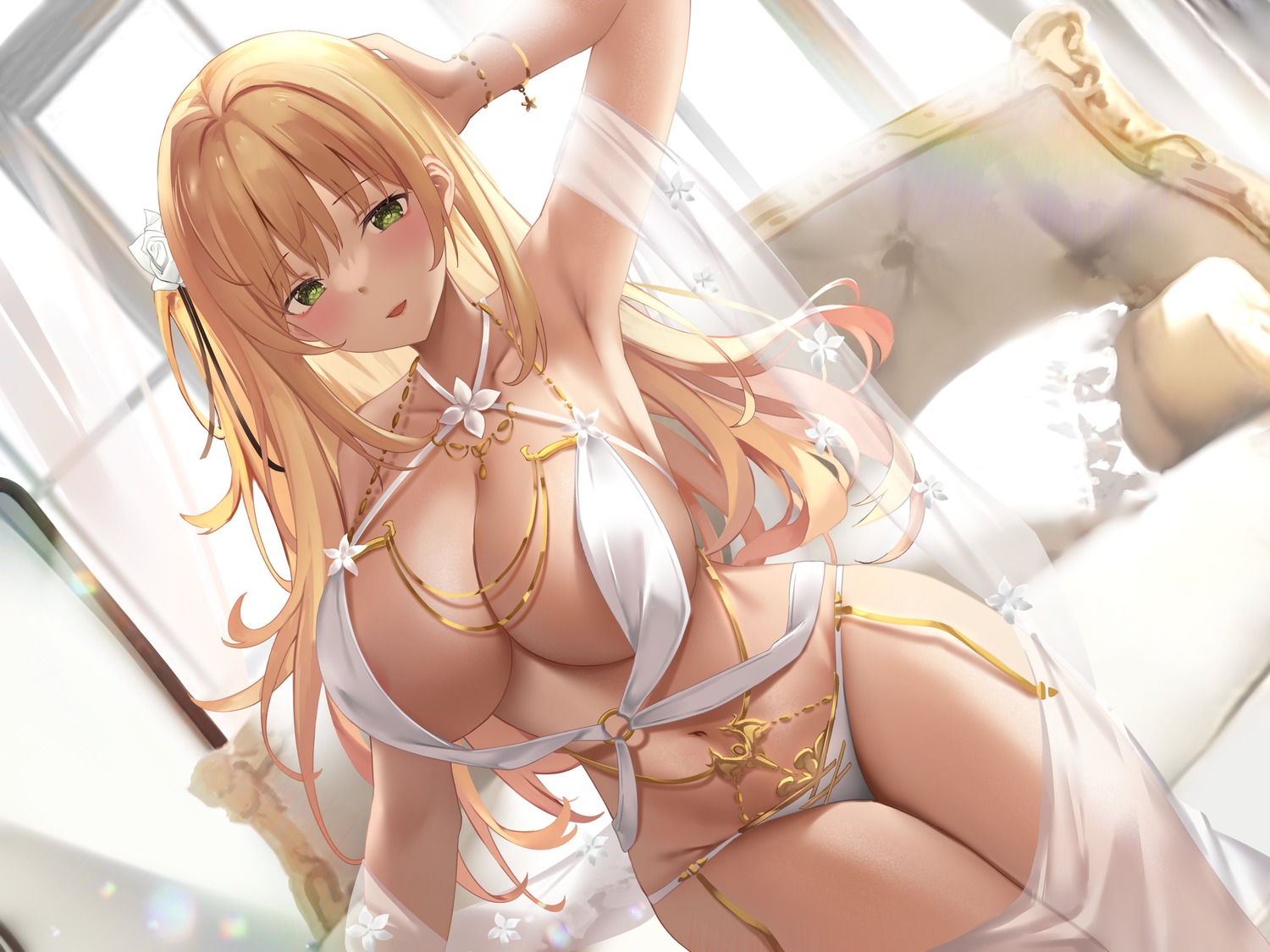 areola no_bra pantsu see_through suzuame_yatsumi