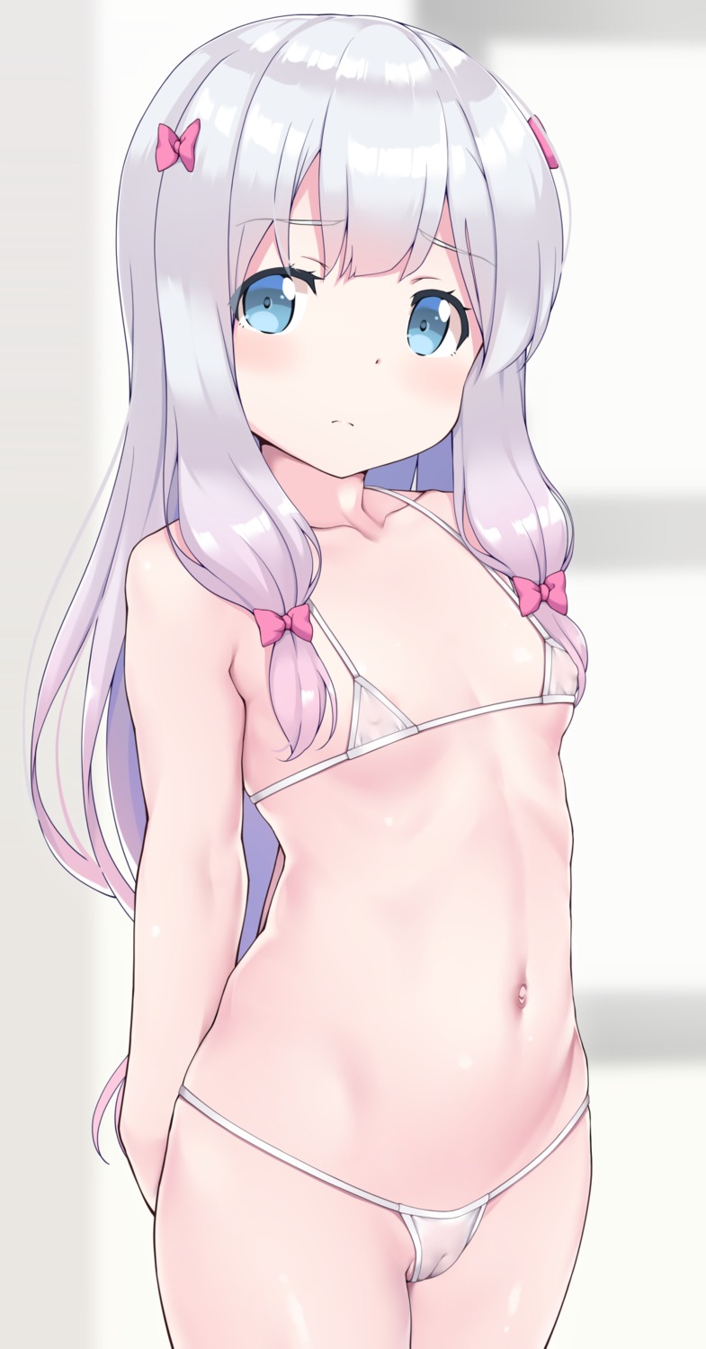 bikini cameltoe erect_nipples eromanga-sensei izumi_sagiri loli swimsuits toketou