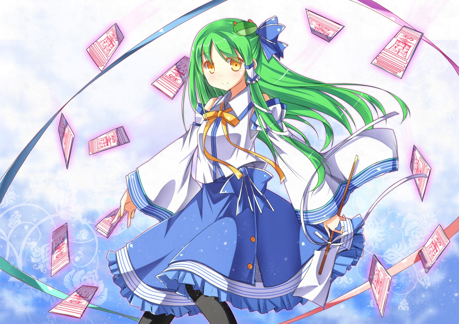 jpeg_artifacts kochiya_sanae luky touhou