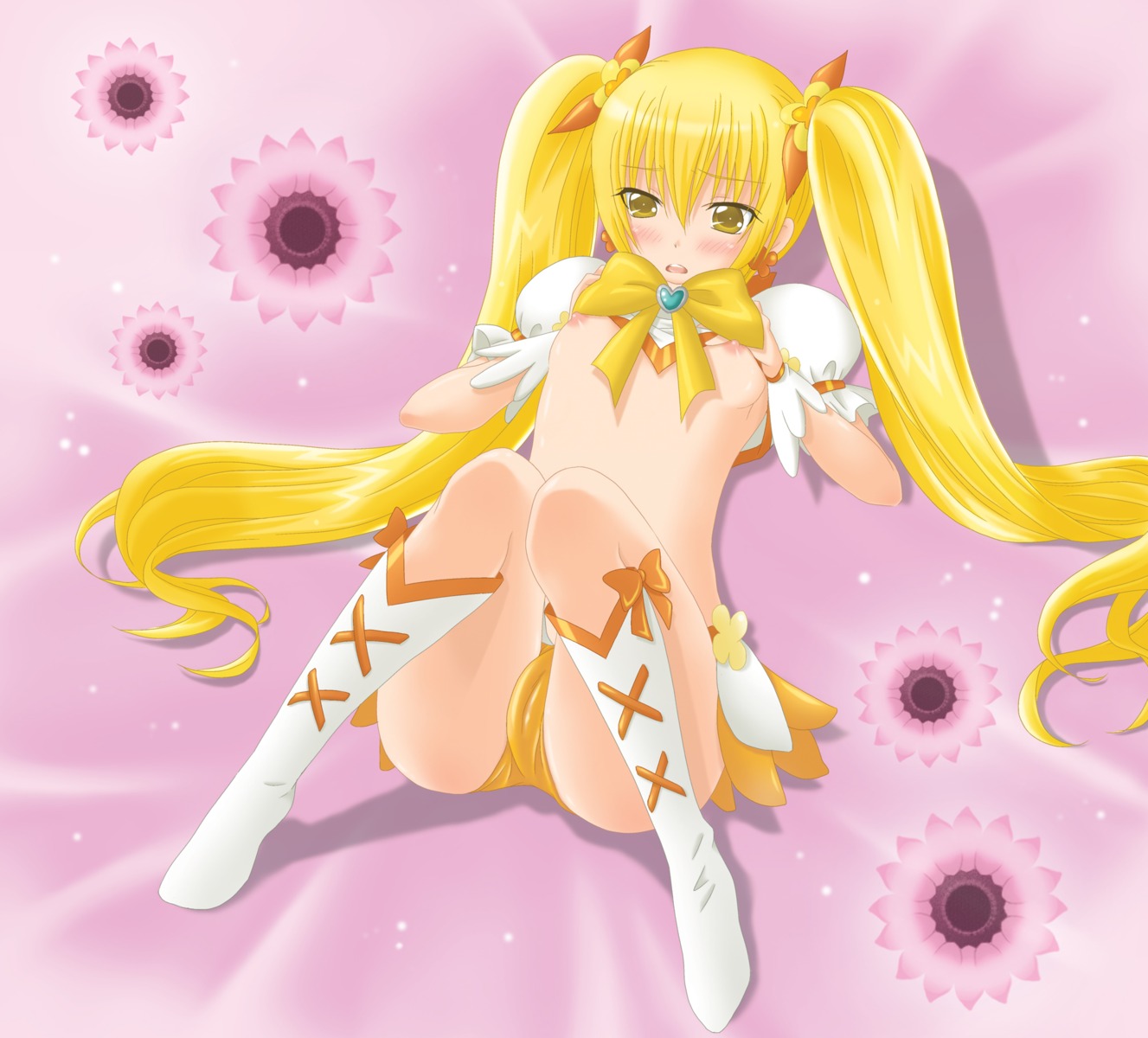 breasts cameltoe heartcatch_pretty_cure! loli myoudouin_itsuki nipples pretty_cure shichiya