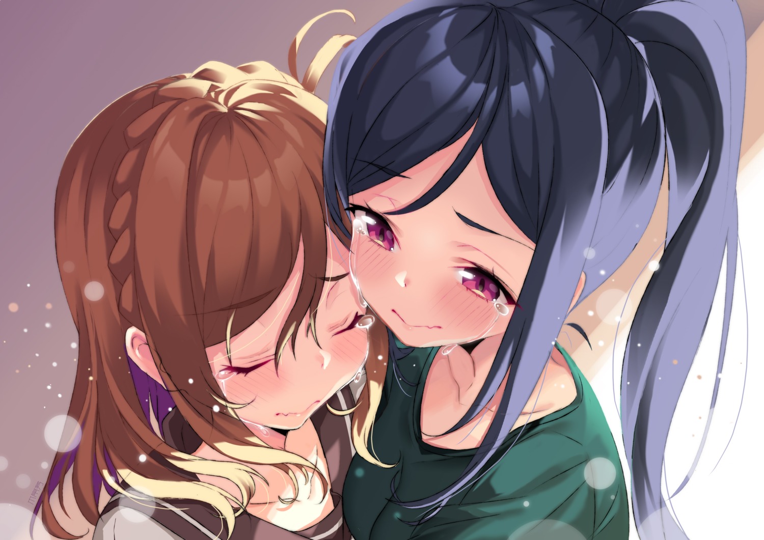 kikimi love_live!_sunshine!! matsuura_kanan ohara_mari seifuku