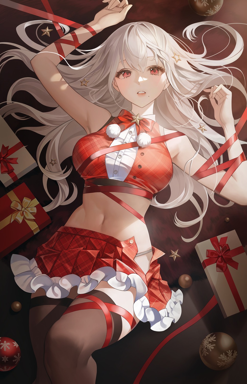 bondage christmas chungla thighhighs