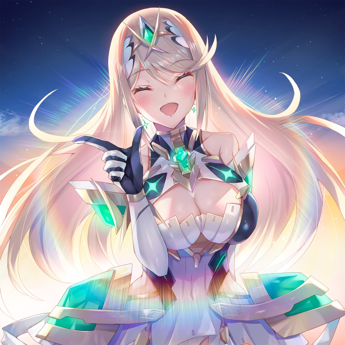 dress hikari_(xenoblade_2) inoue_takuya_(hinot3) xenoblade xenoblade_chronicles_2