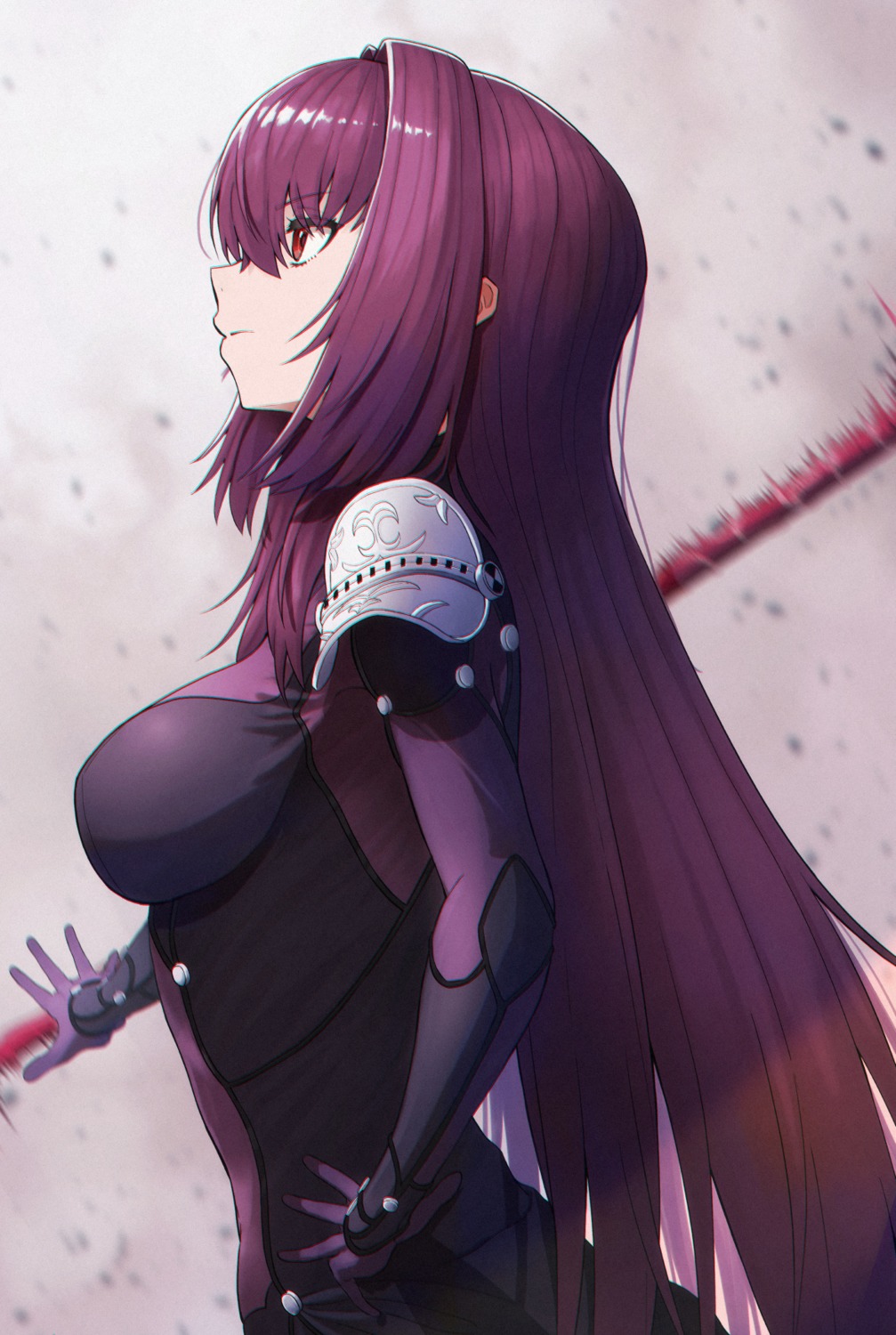 armor bodysuit fate/grand_order ichi_yoshida scathach_(fate/grand_order) weapon