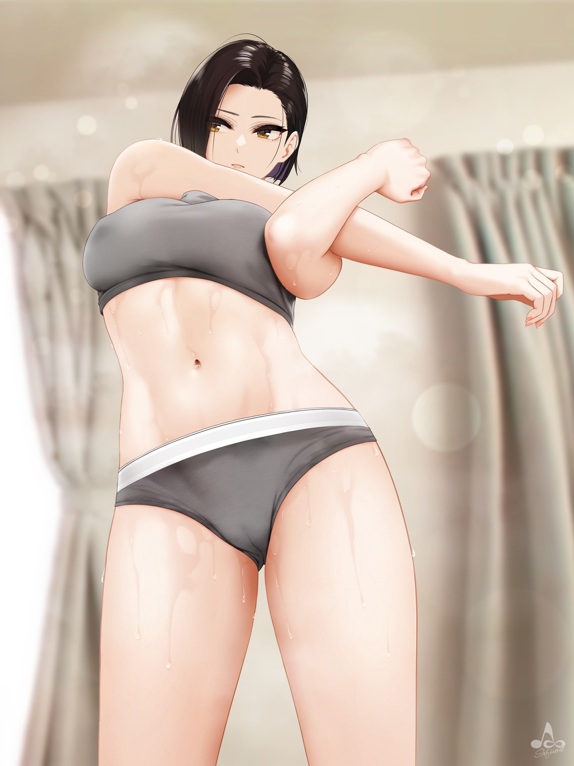 bra cameltoe erect_nipples infinote pantsu yashiki_yuuko