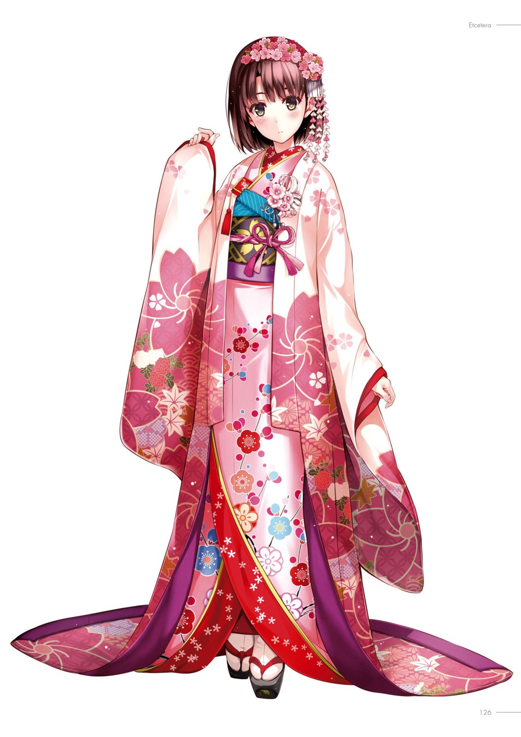 japanese_clothes katou_megumi kimono misaki_kurehito saenai_heroine_no_sodatekata