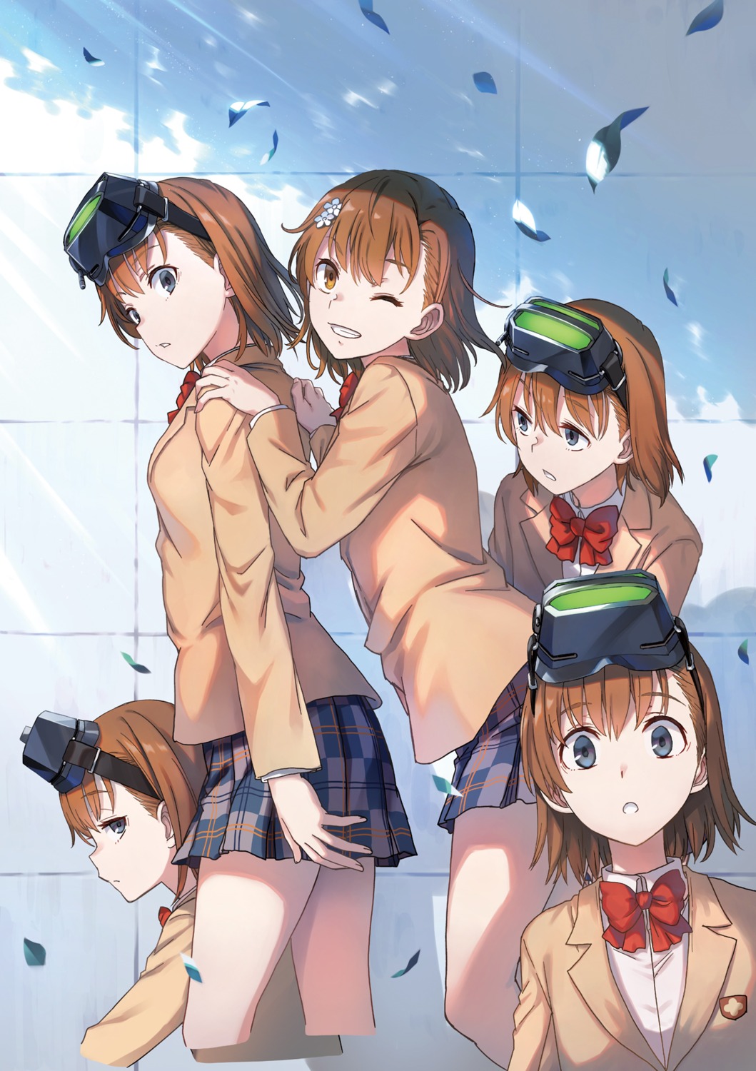 fuyukawa_motoi misaka_imouto misaka_mikoto seifuku to_aru_kagaku_no_railgun to_aru_majutsu_no_index