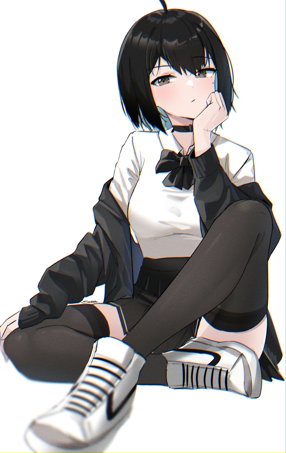 irene_(kanniiepan) seifuku steeb thighhighs