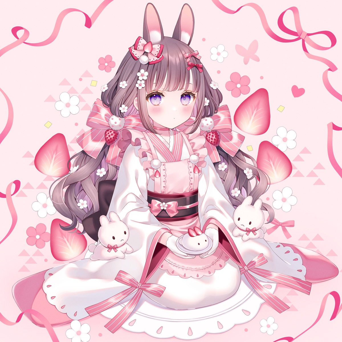 animal_ears bunny_ears lolita_fashion wa_lolita wasabi_(sekai)