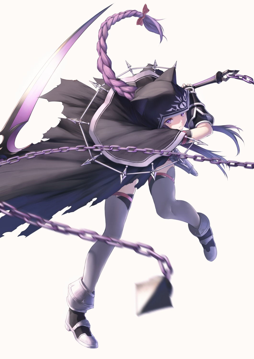 armor fate/grand_order heels itaco medusa_(lancer) thighhighs weapon