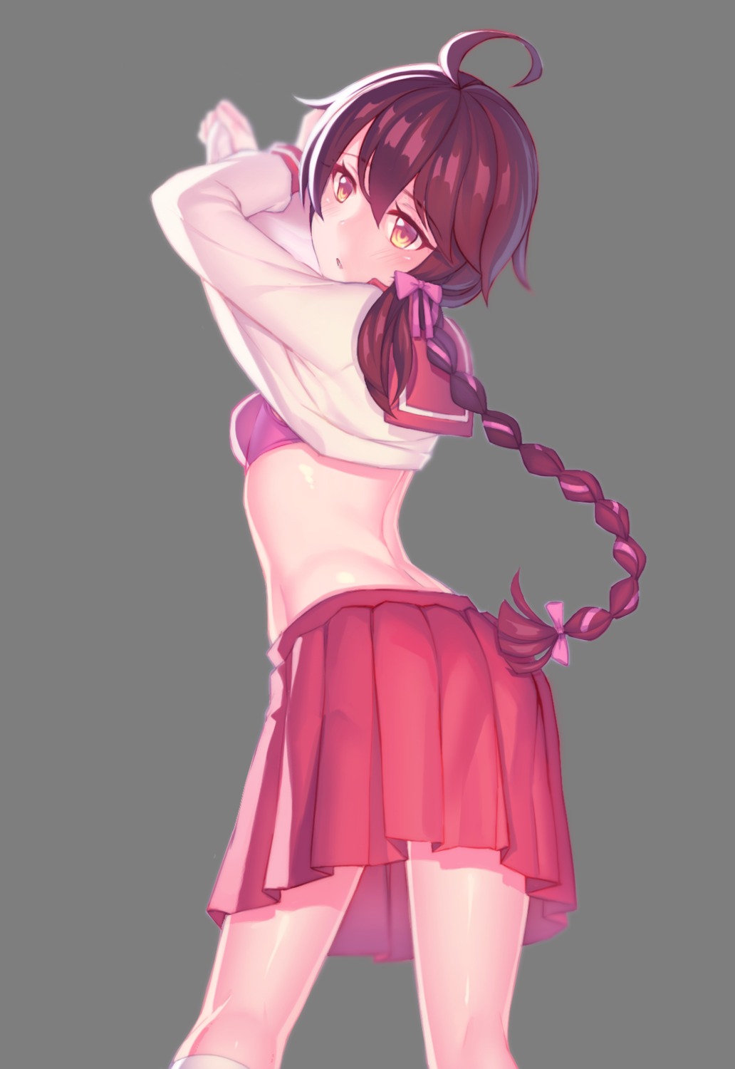 bra fiodo seifuku shirt_lift transparent_png undressing