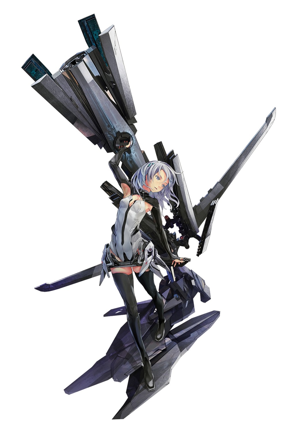 beatless cleavage lacia redjuice thighhighs weapon