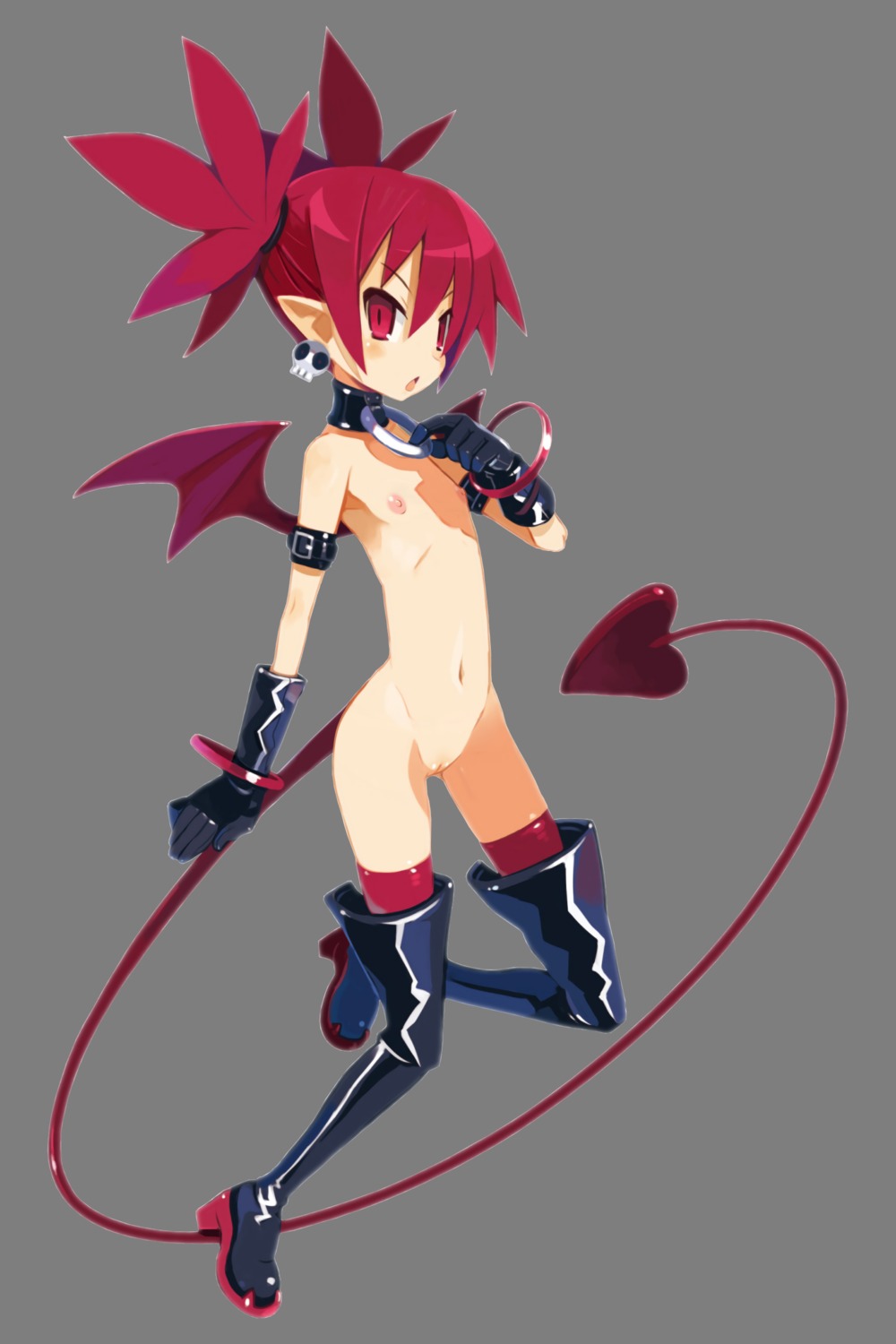 disgaea etna harada_takehito heels loli naked nipples photoshop pointy_ears pussy tail thighhighs transparent_png uncensored wings