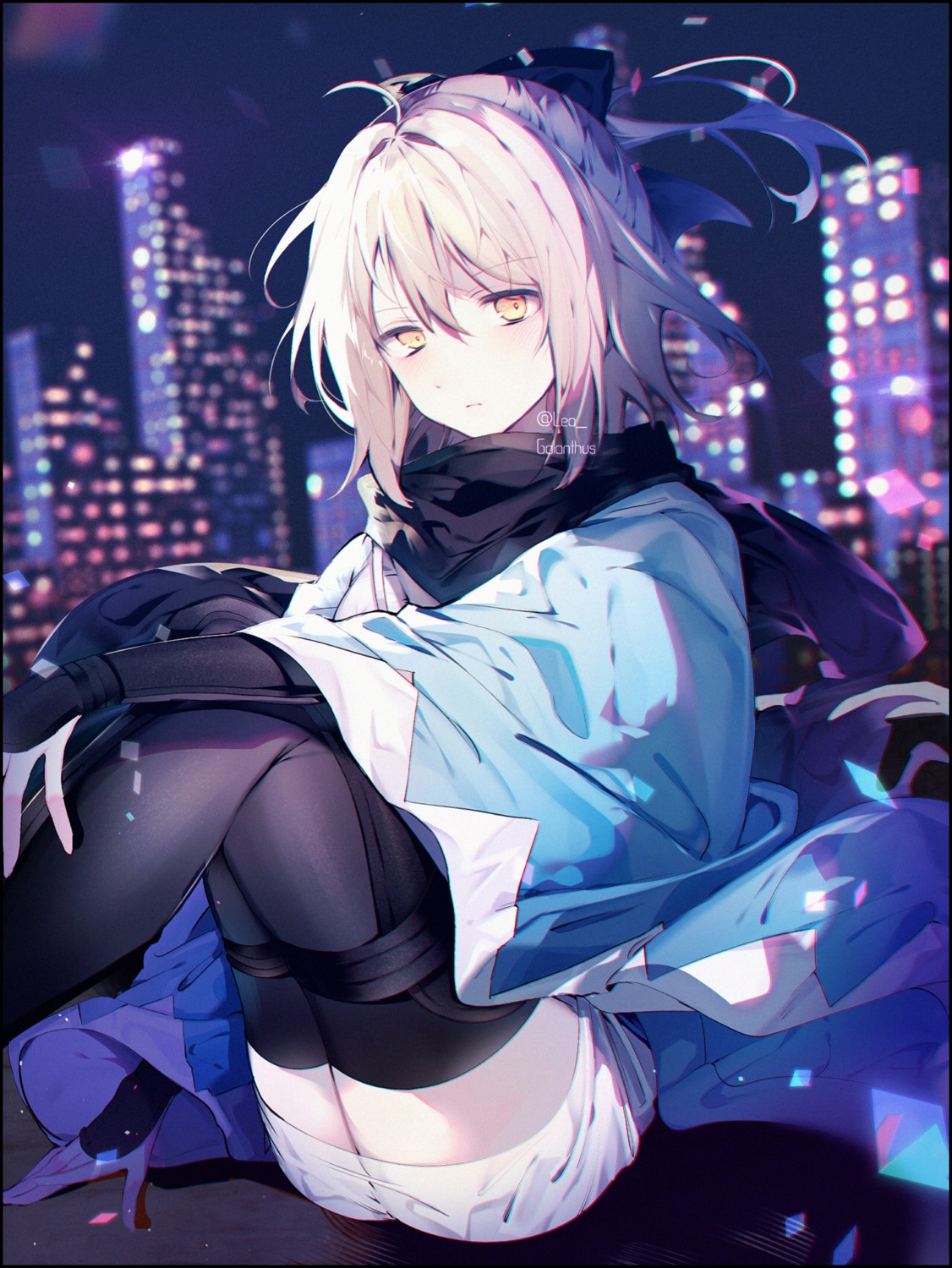 fate/grand_order japanese_clothes leo_(feeling_goooood) okita_souji_(fate) thighhighs