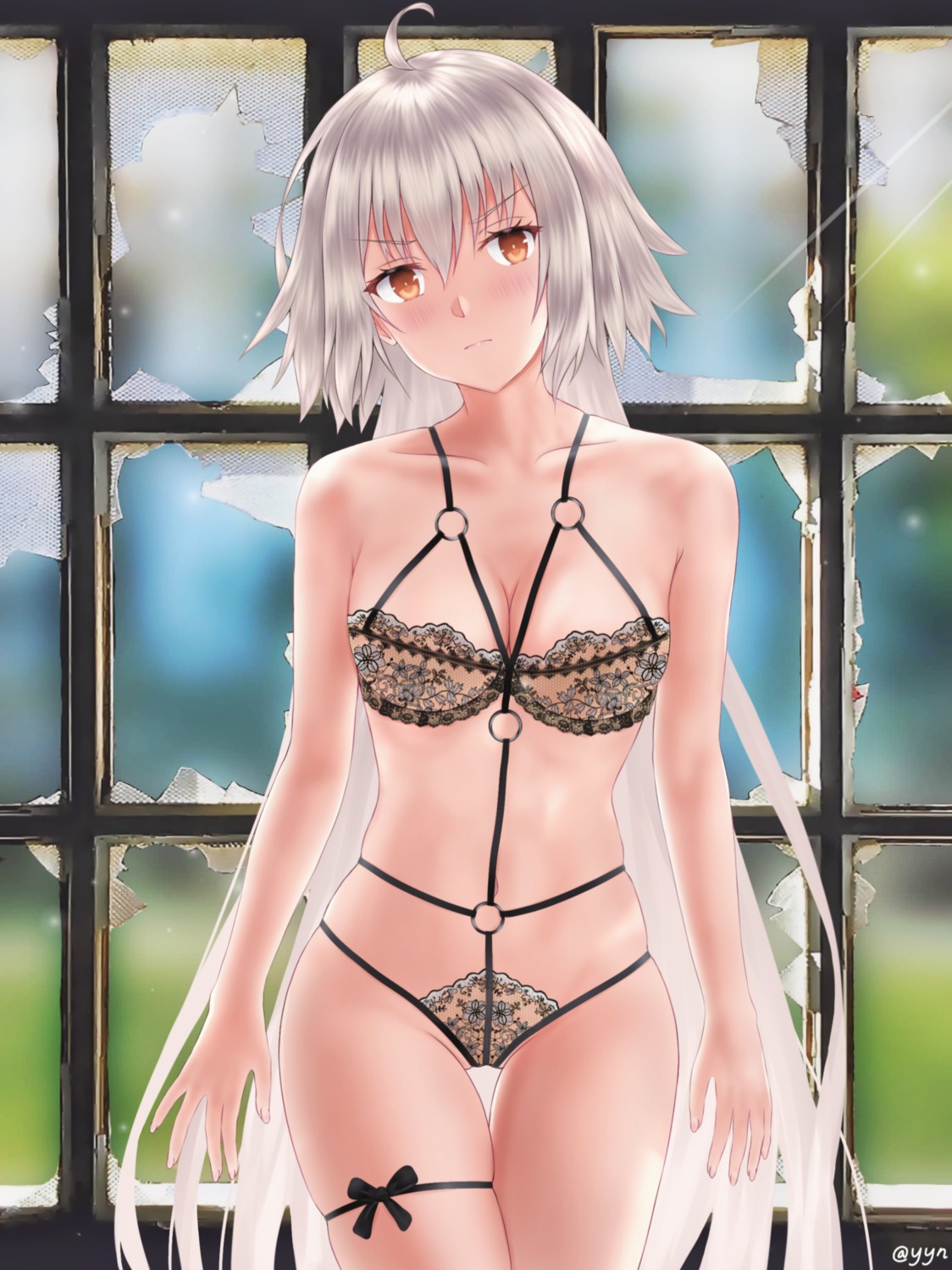 bra cameltoe fate/grand_order garter jeanne_d'arc jeanne_d'arc_(alter)_(fate) pantsu yayanri