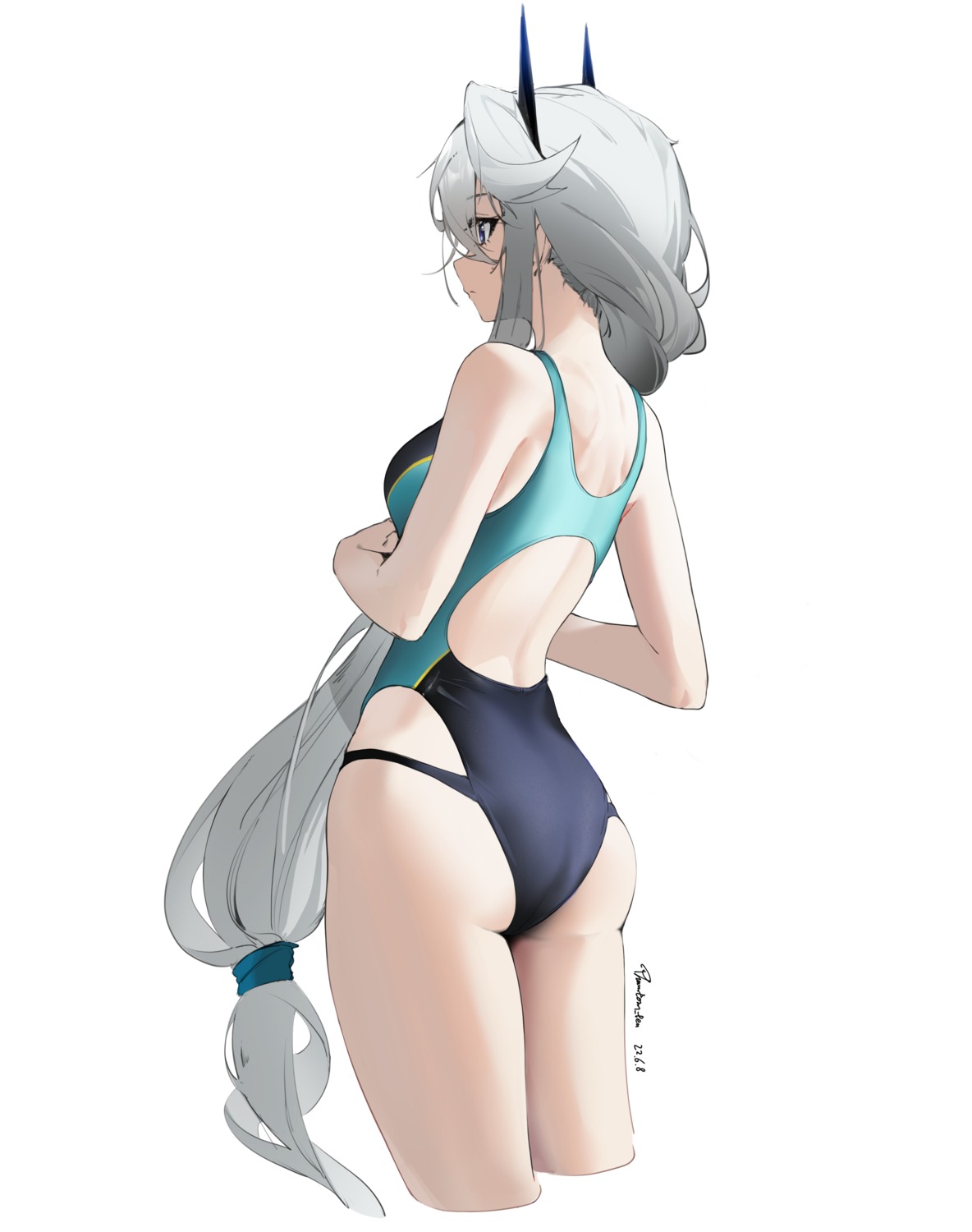 ass horns mark_jin sketch swimsuits