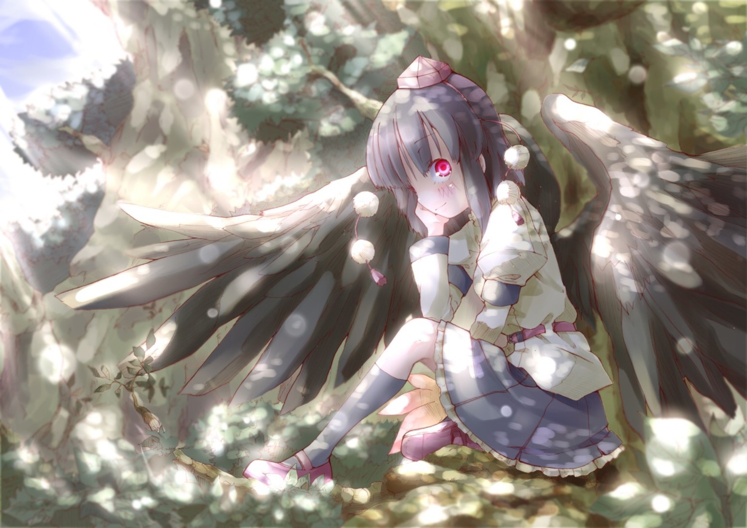 shameimaru_aya shunsuke touhou wings