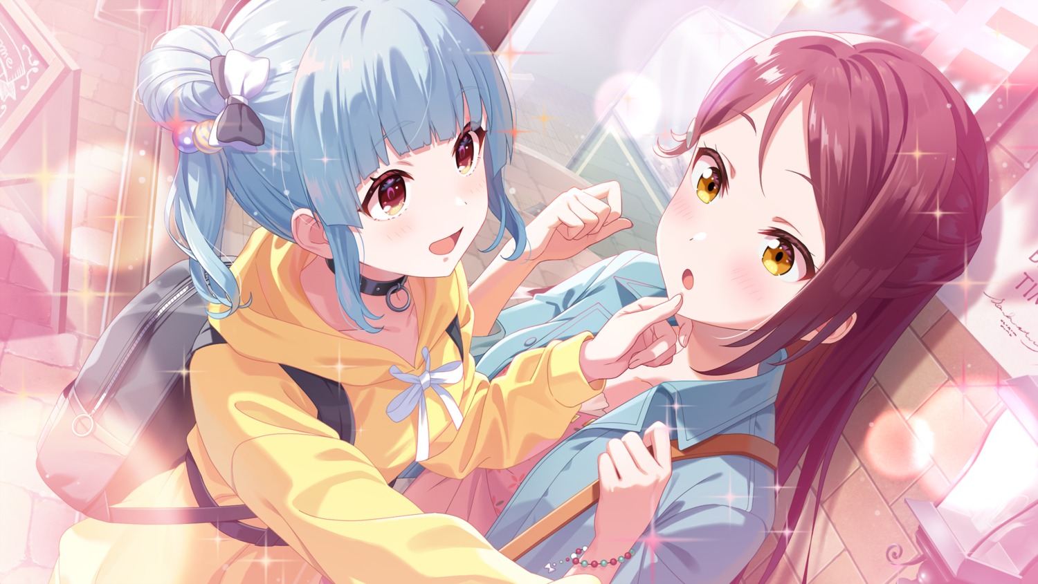 crossover hyoudou_shizuku idoly_pride love_live!_sunshine!! sakurauchi_riko tagme yuri