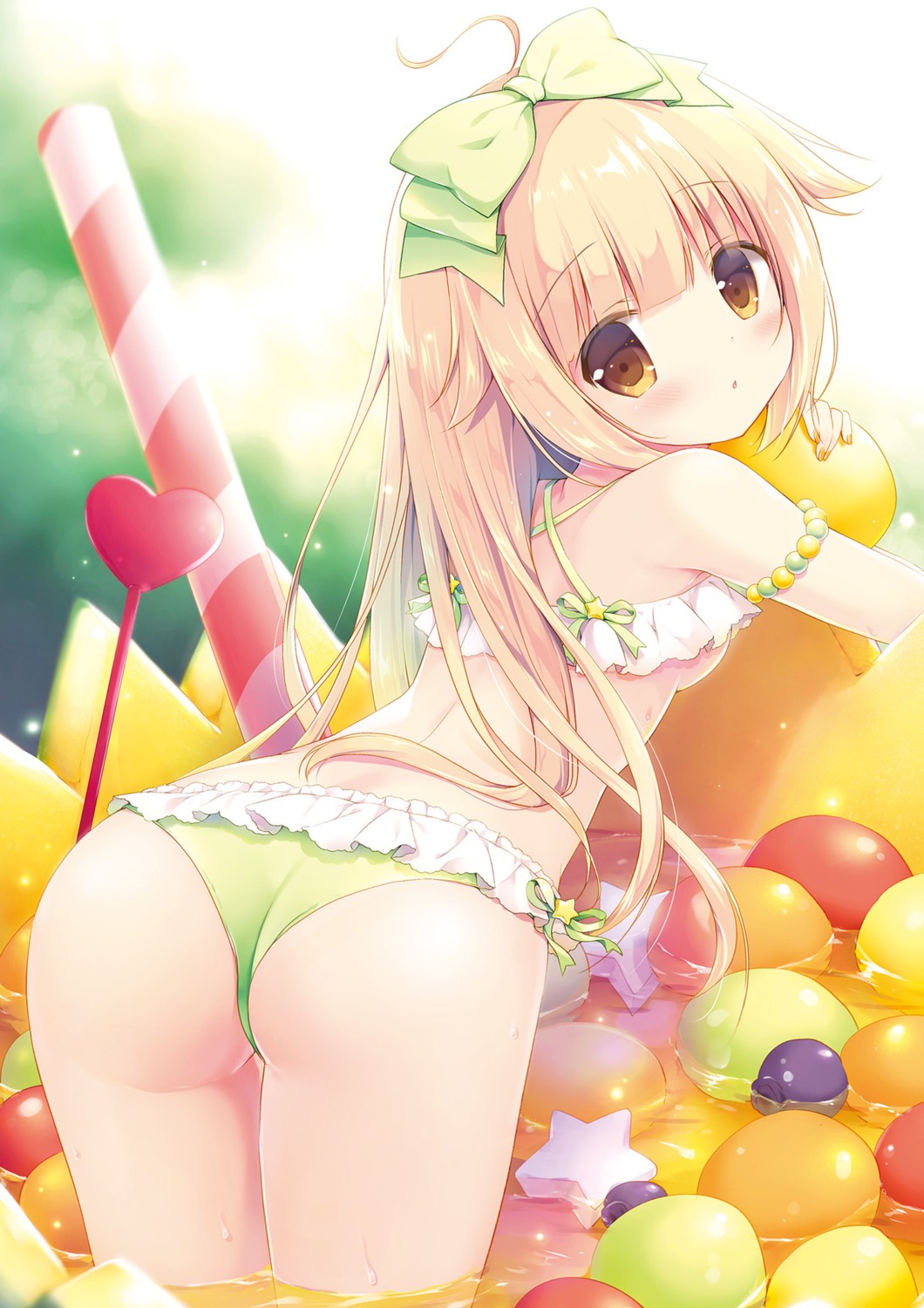 ass bikini canvas+garden kisuika-chan melonbooks miyasaka_naco swimsuits wet