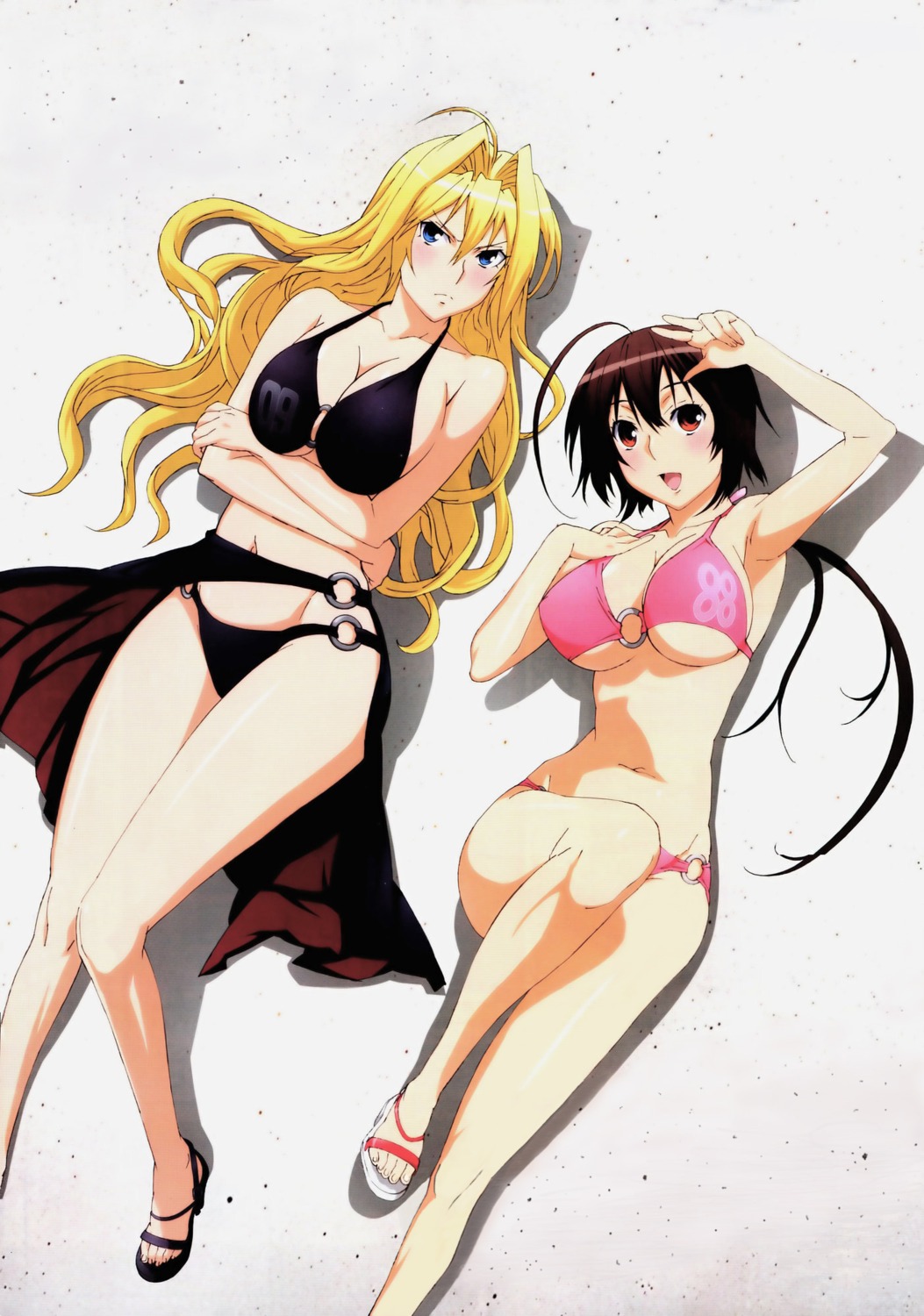 bikini cleavage heels musubi sekirei swimsuits tomooka_shinpei tsukiumi