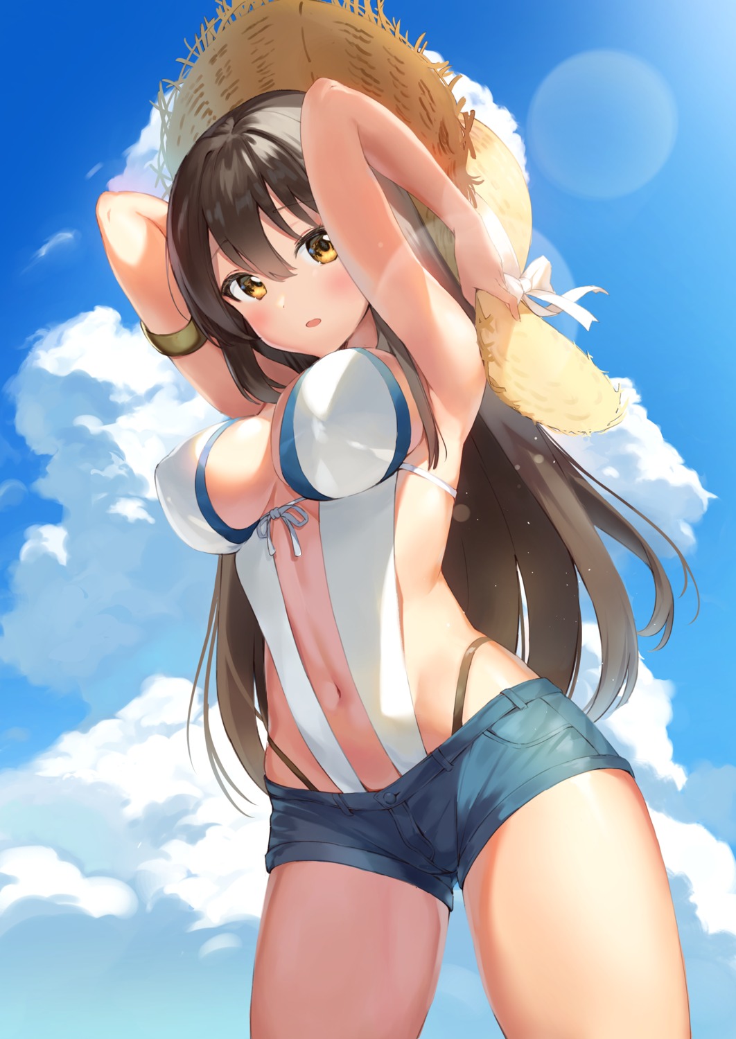 erect_nipples swimsuits ym_(pixiv2132273)