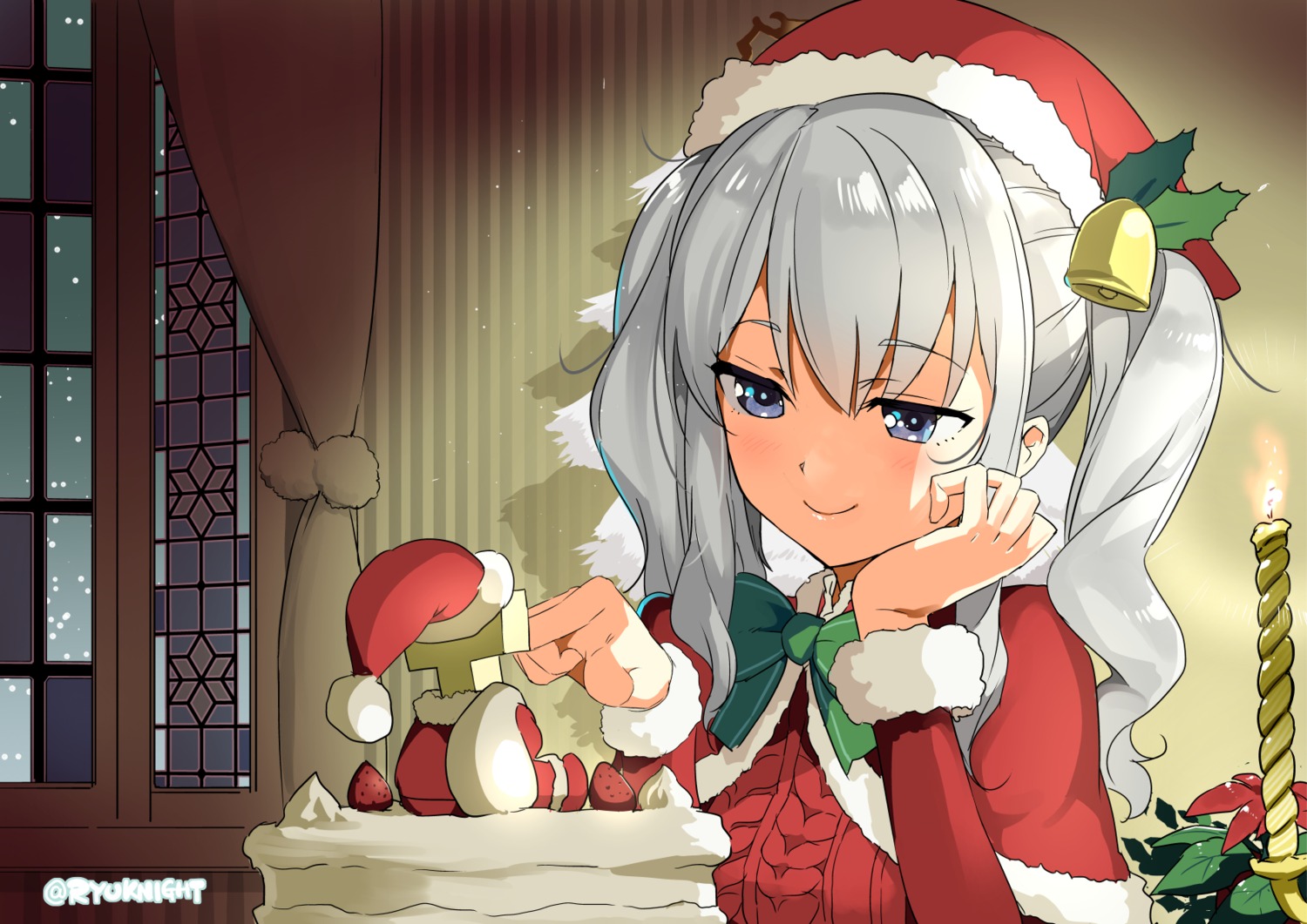 christmas kantai_collection kashima_(kancolle) naitou_ryu