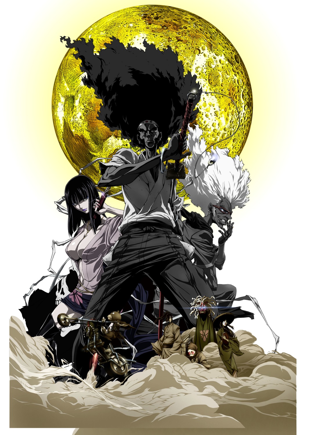 afro_samurai cleavage okazaki_takashi