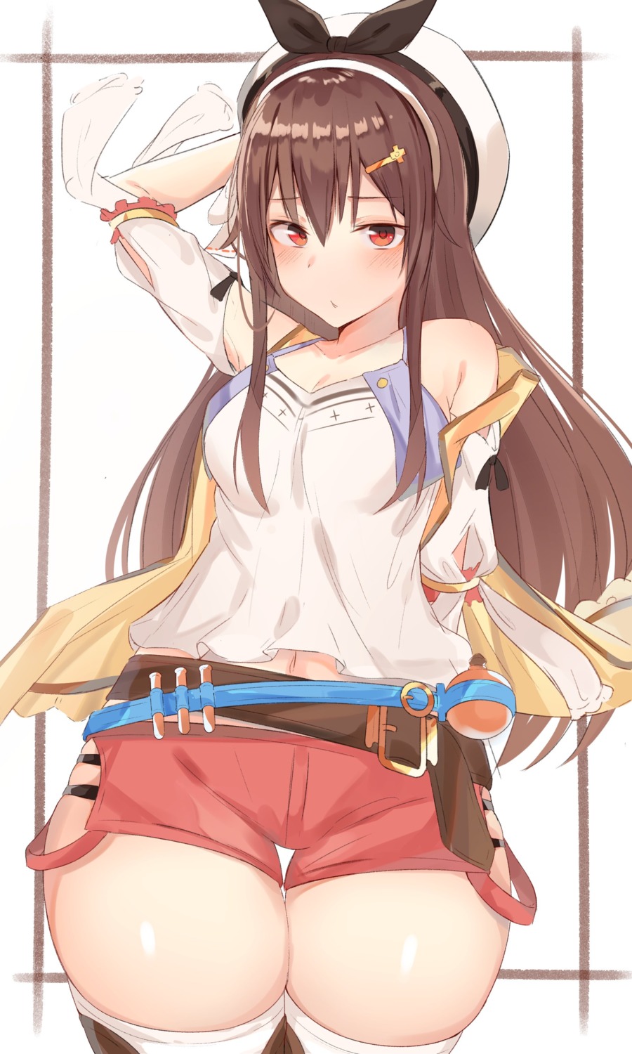 atelier atelier_ryza cleavage cosplay reisalin_stout tagme thighhighs