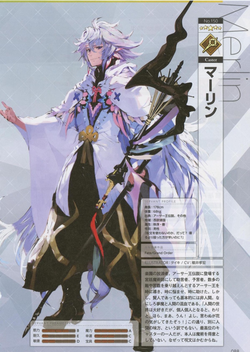 Taiki Artist Fate Grand Order Merlin Fate Stay Night Male Profile Page Cropme Yande Re