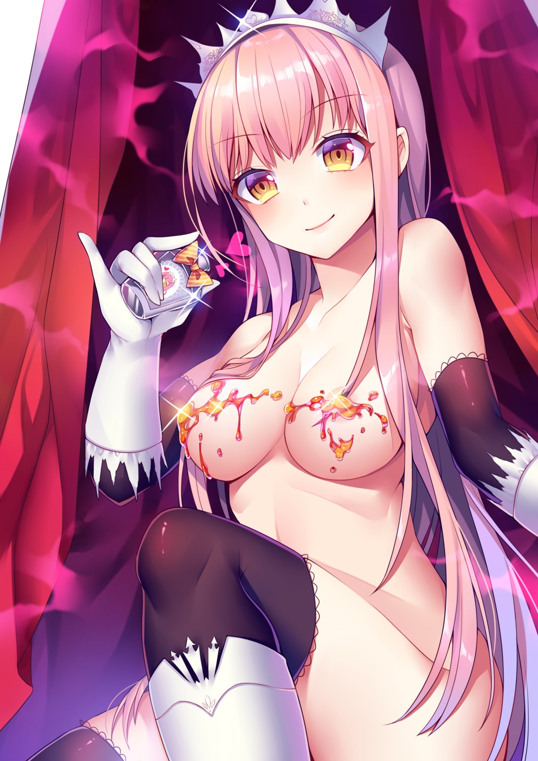 areola cream fate/grand_order may_(2747513627) medb_(fate/grand_order) naked thighhighs