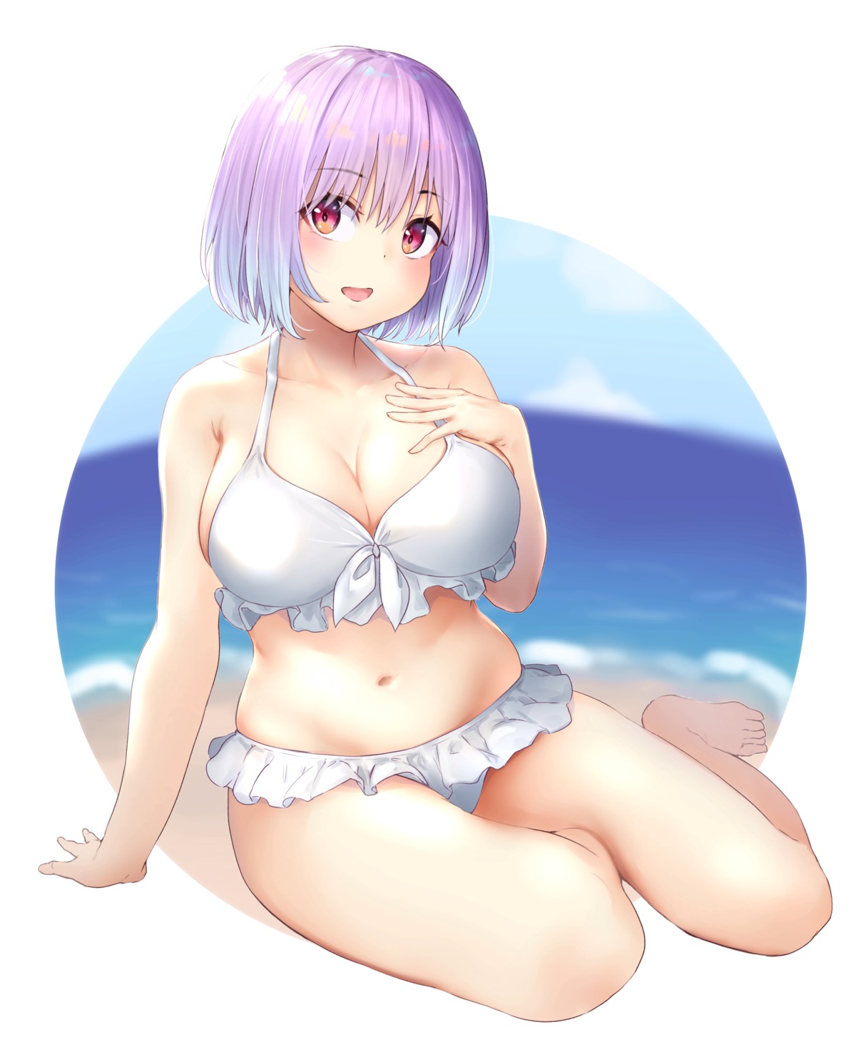 bikini cleavage m.tokotsu shinjou_akane ssss.gridman swimsuits