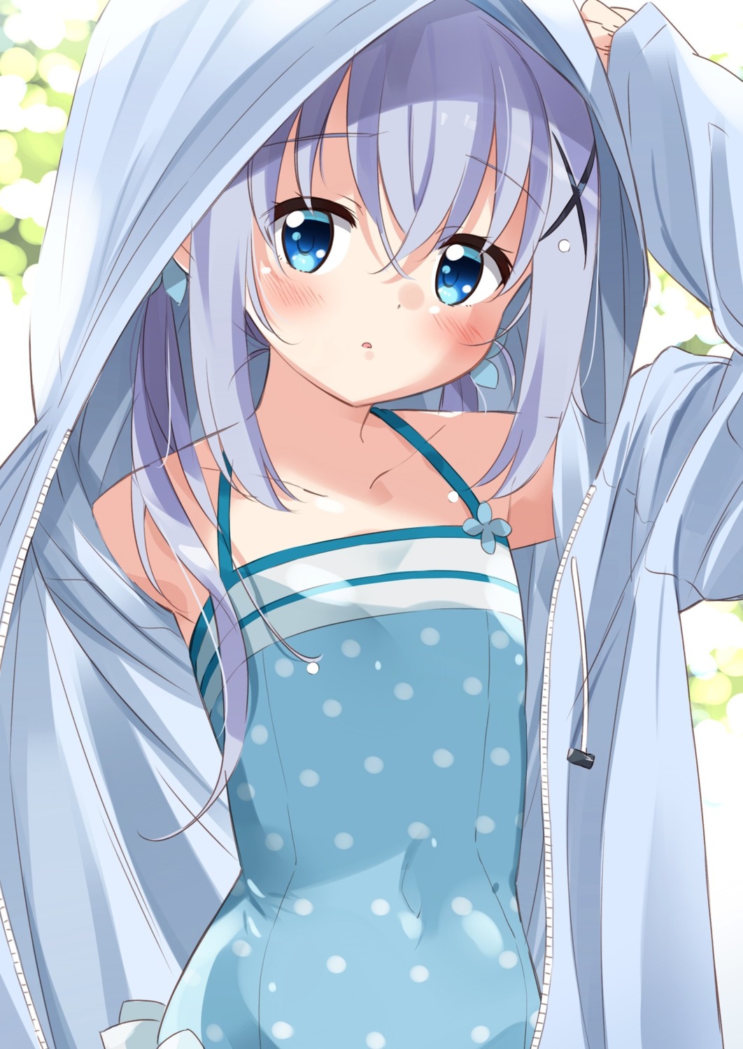 gochuumon_wa_usagi_desu_ka? kafuu_chino moso swimsuits