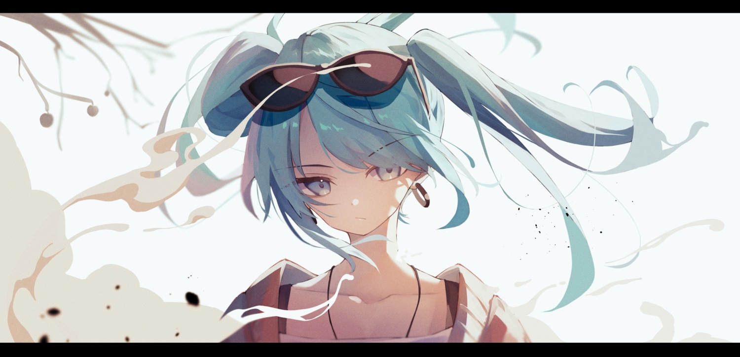 hatsune_miku megane shun'ya_(daisharin36) suna_no_wakusei_(vocaloid) vocaloid