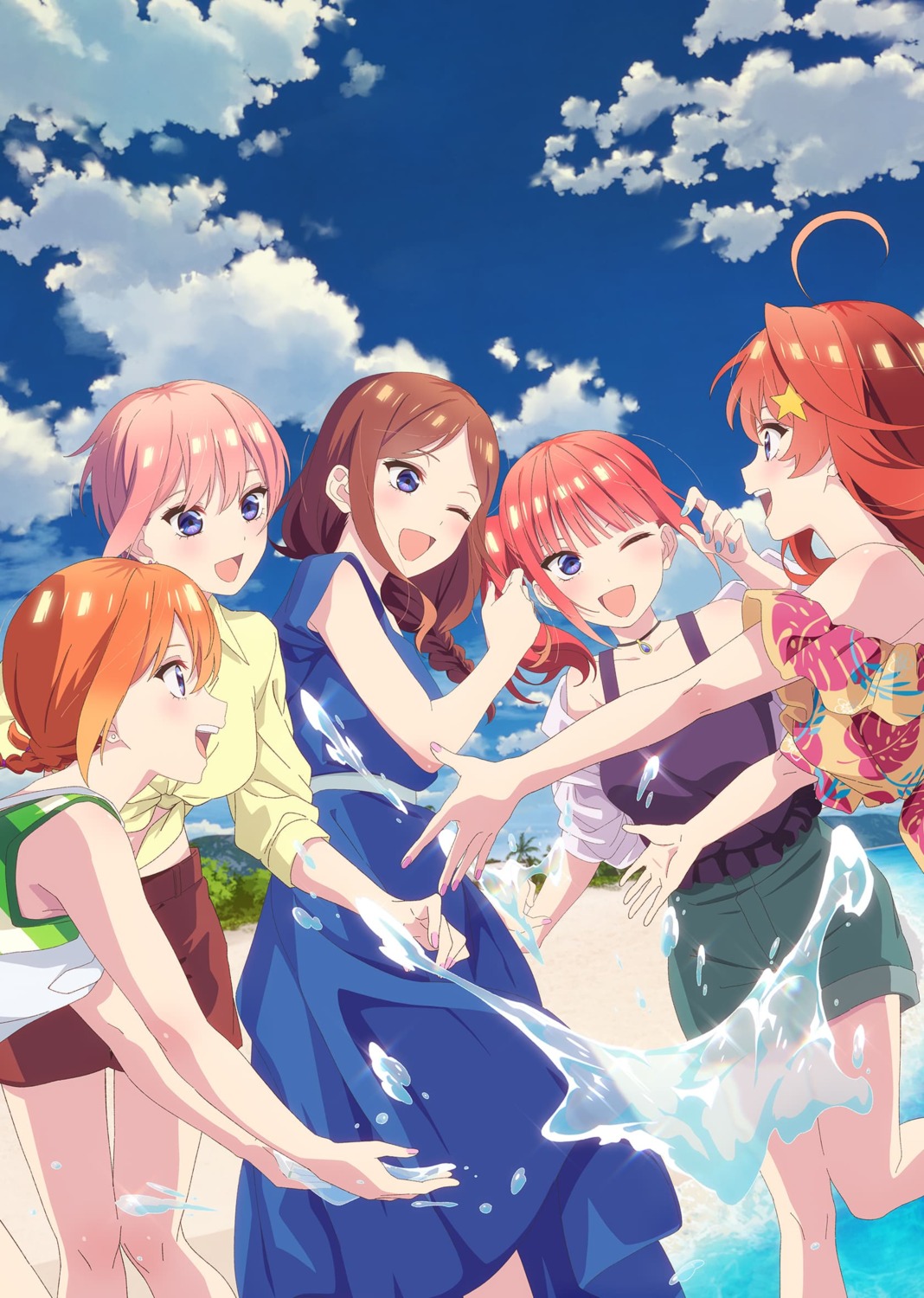 5-toubun_no_hanayome dress nakano_ichika nakano_itsuki nakano_miku nakano_nino nakano_yotsuba tagme