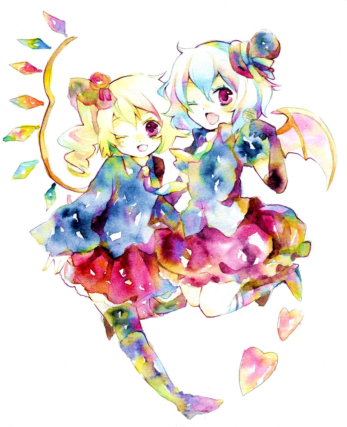 flandre_scarlet legomaru remilia_scarlet touhou