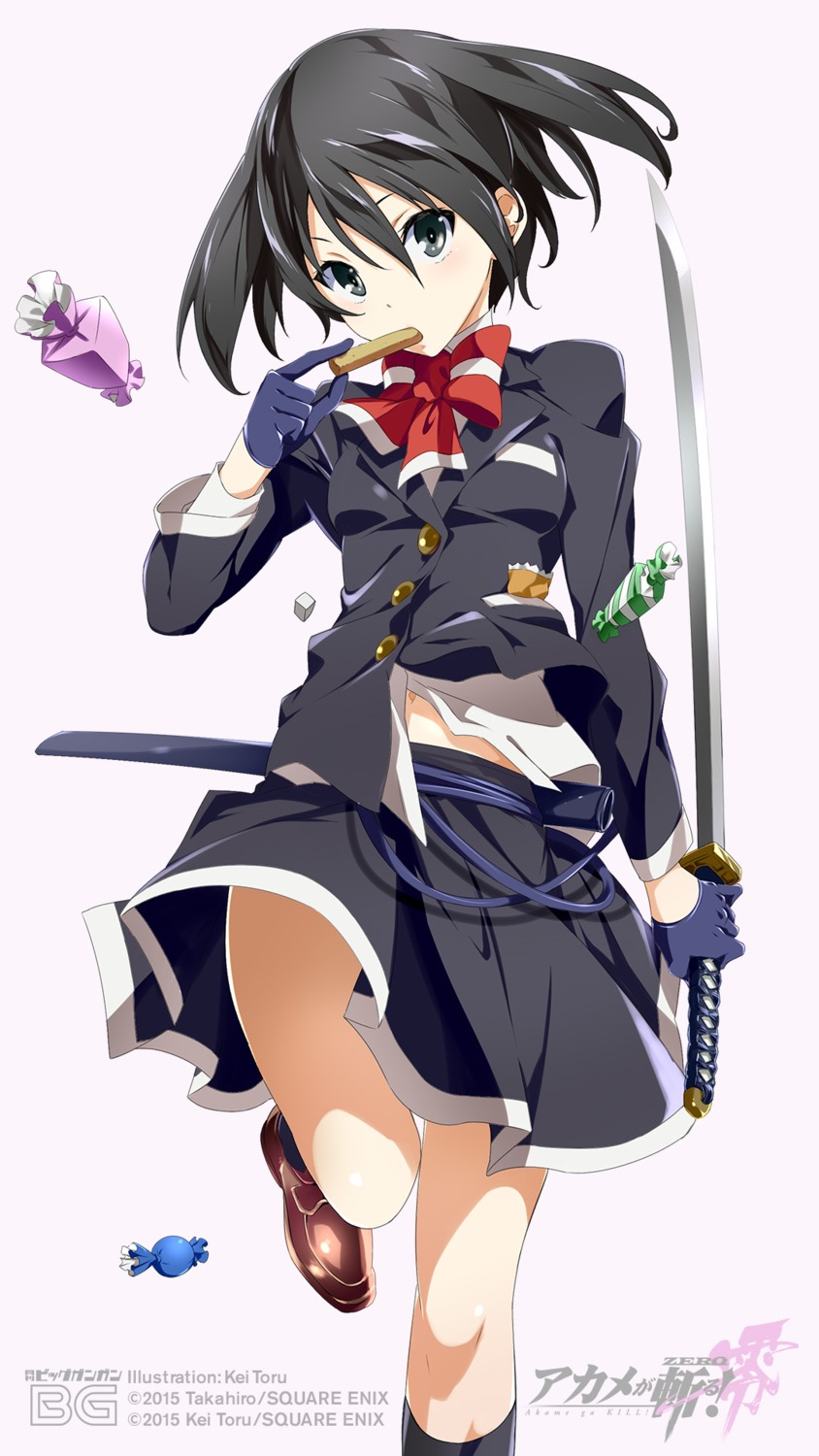 akame_ga_kill! kurome seifuku sword toru_k