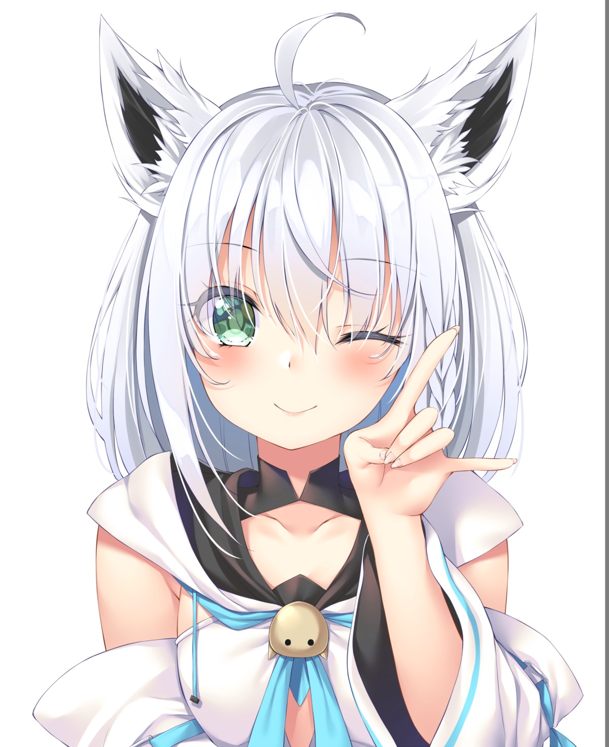 animal_ears chiyonekoko hololive hololive_gamers kitsune shirakami_fubuki