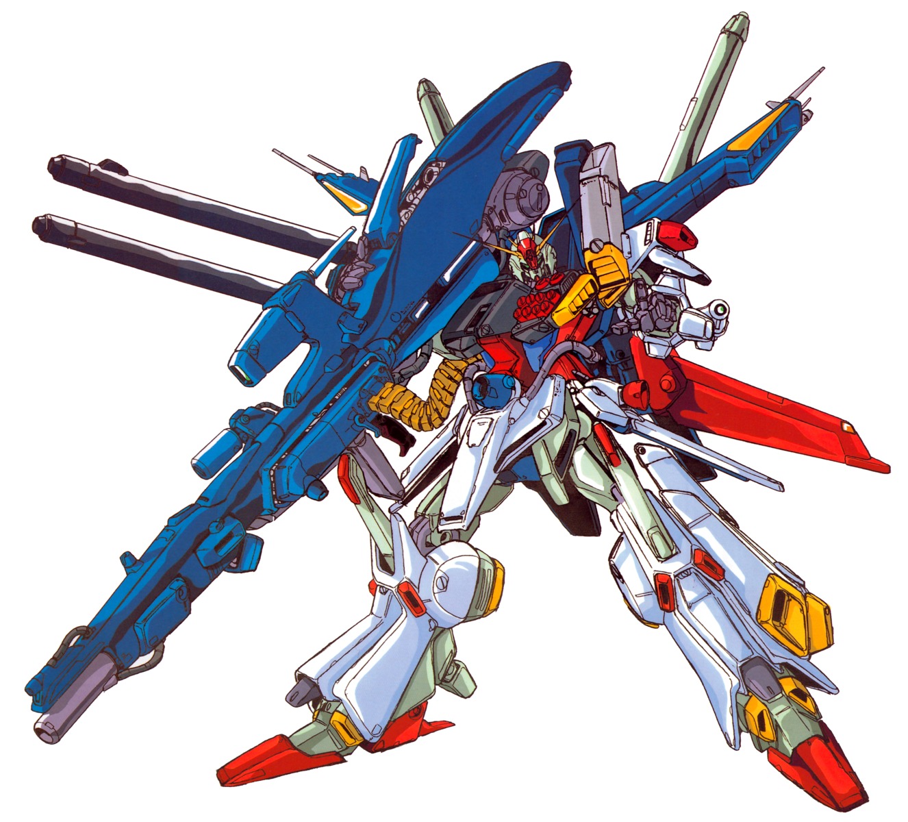 akitaka_mika gundam gundam_zz mecha weapon zeta_gundam zz_gundam