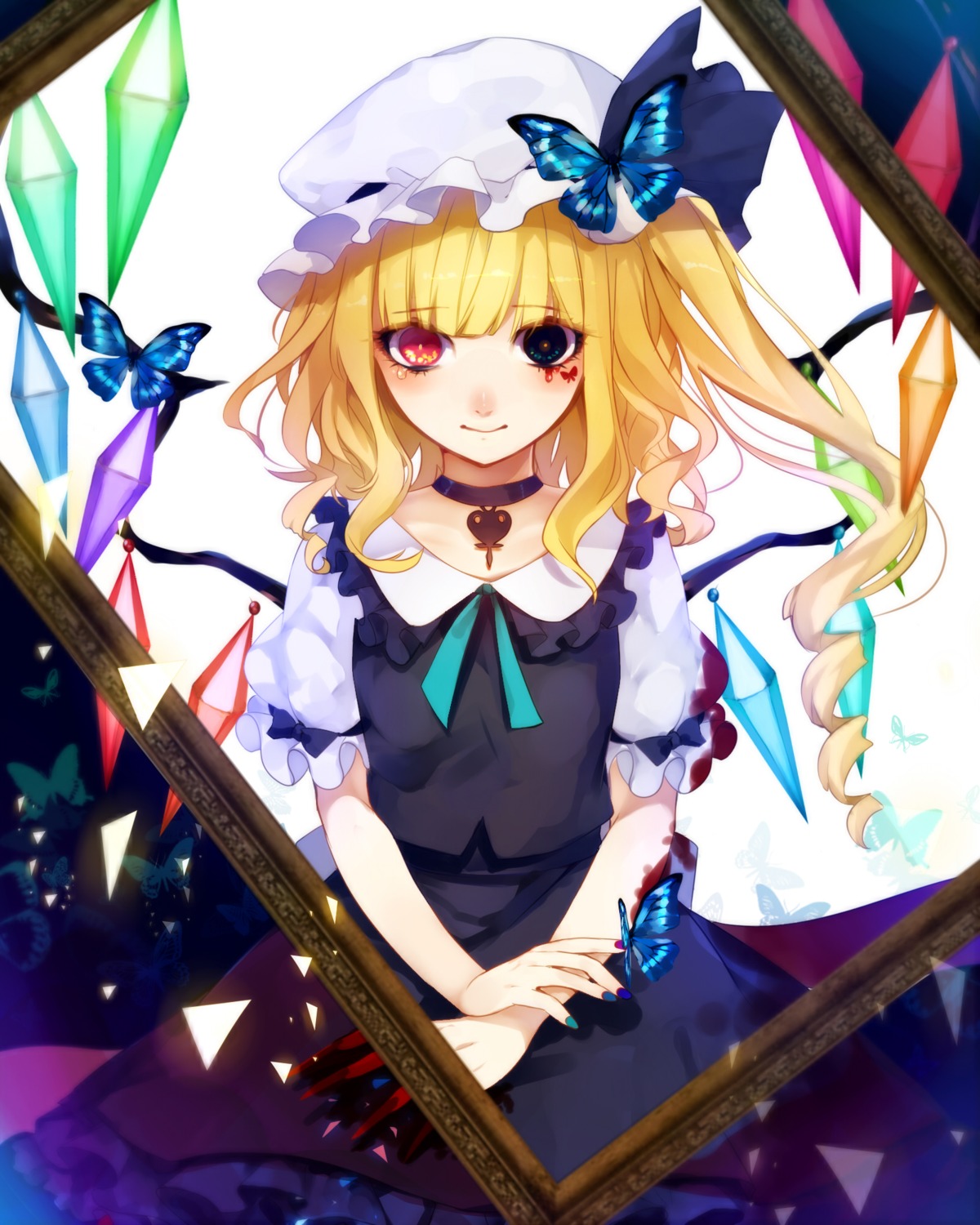 daimaou_ruaeru flandre_scarlet heterochromia touhou wings