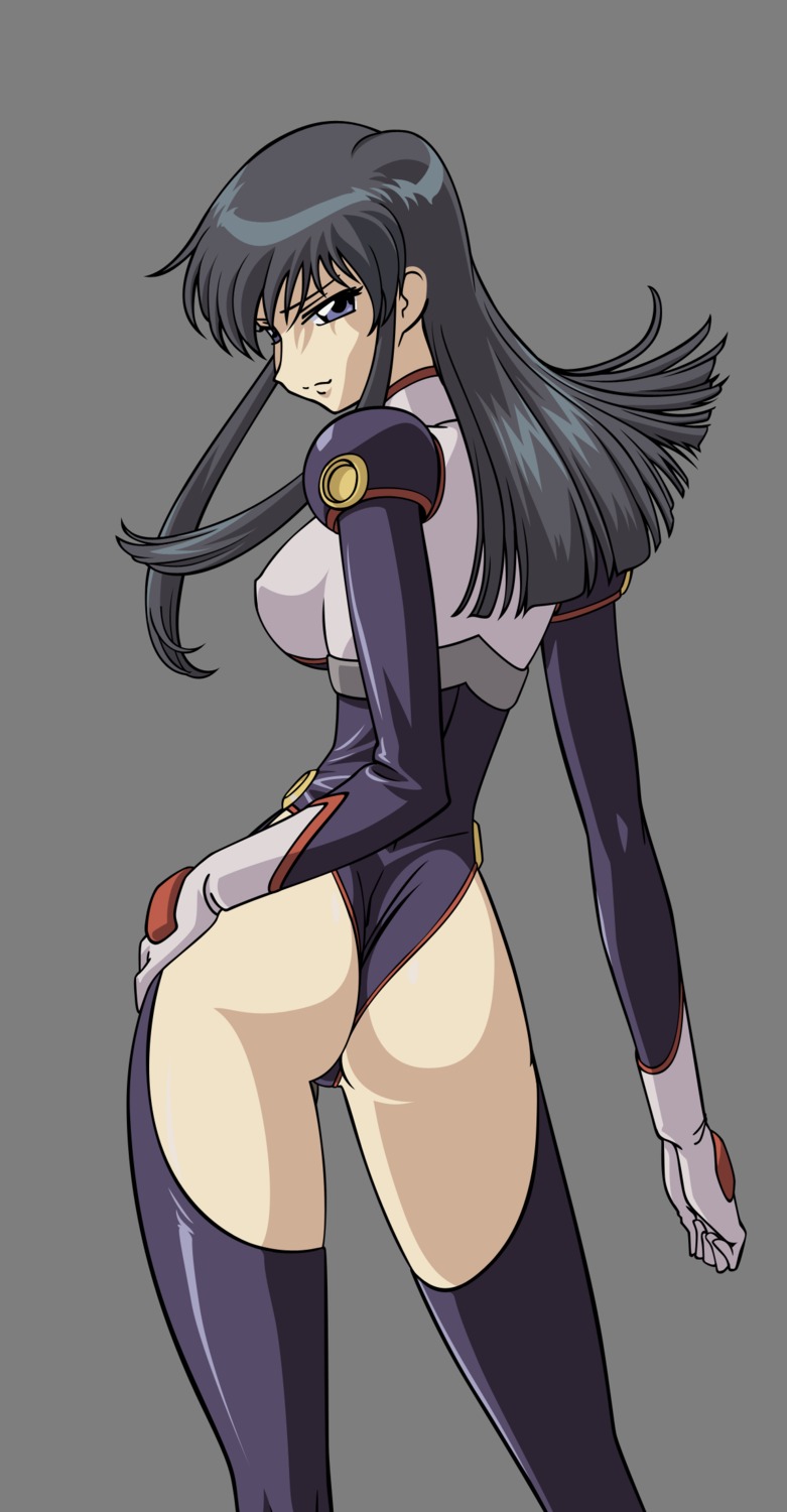 ass bodysuit fujimura_shizuru godannar transparent_png vector_trace