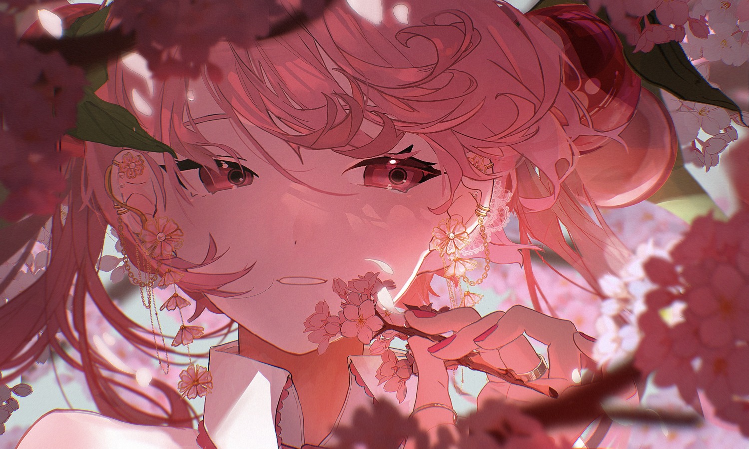 hatsune_miku sakura_miku vocaloid yuzua