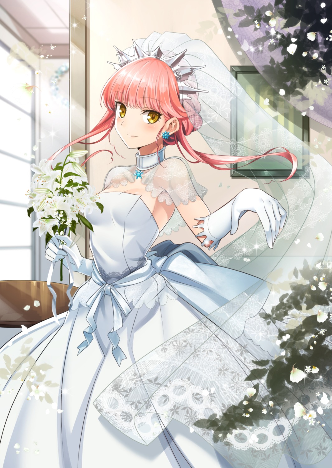 dress fate/grand_order medb_(fate/grand_order) shimo_(s_kaminaka) wedding_dress