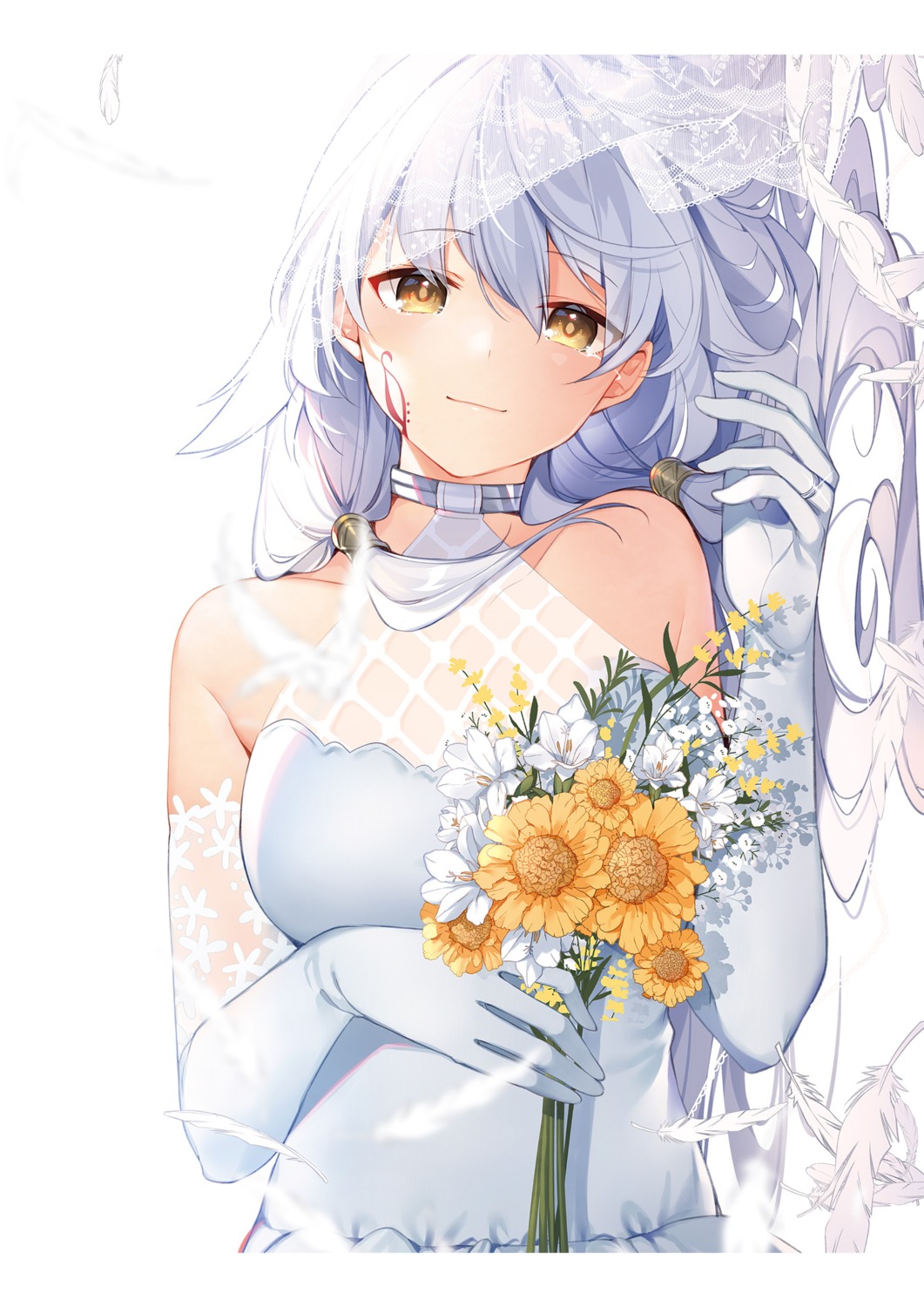 dress mishima_kurone rokudenashi_majutsu_koushi_to_akashic_record sara_silvers wedding_dress