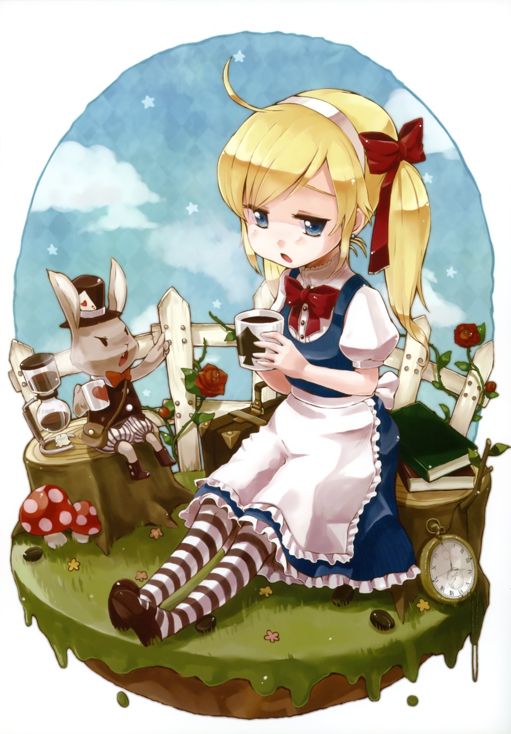 alice alice_in_wonderland dress meltdown_comet white_rabbit yukiu_con